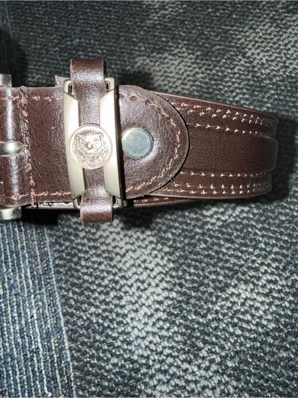 Men’s Genuine Leather USA America belt large 38-40